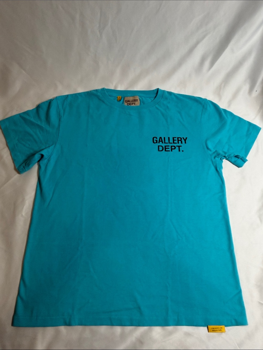 Gallery Dept Men’s Turquoise Short Sleeve Logo Tee